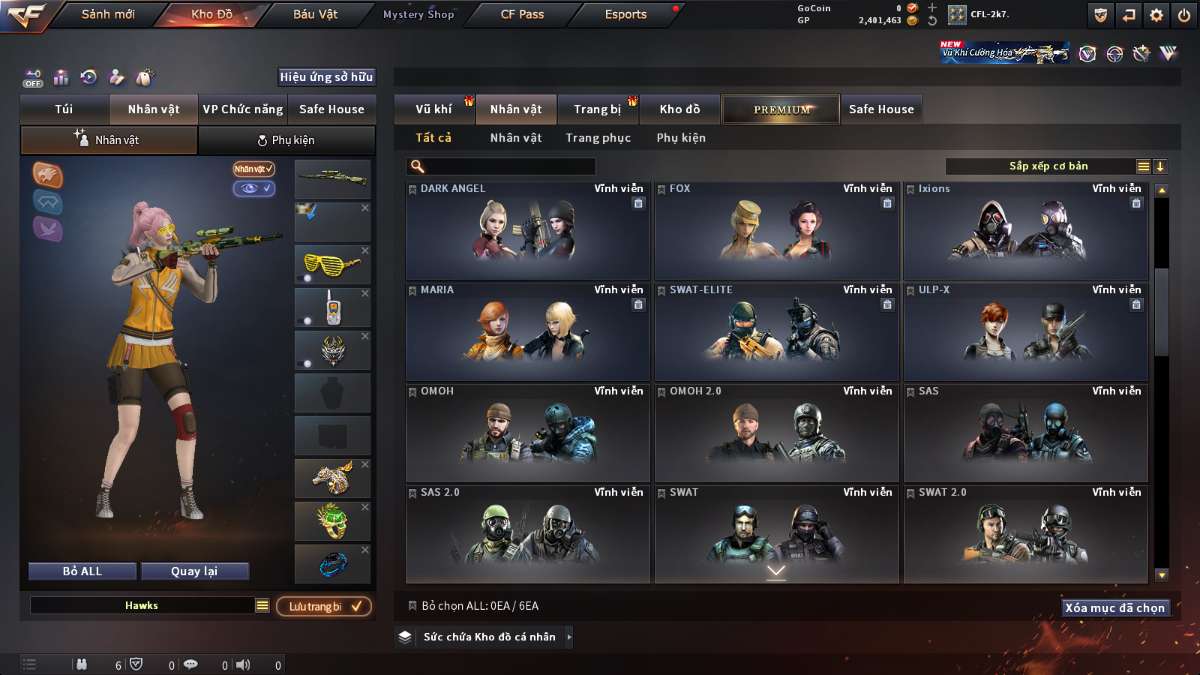 shop acc cf uy tin gia re